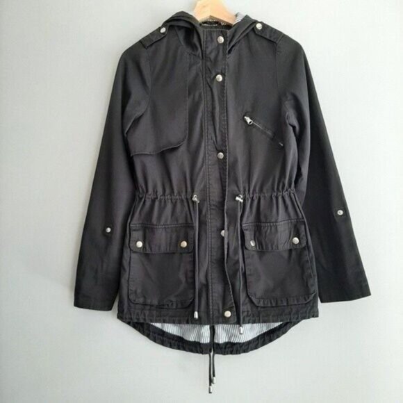 VERO MODA Primula Parka Jacket Utility Sleeves Sz XS - Picture 2 of 15